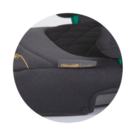 Chipolino safy booster seat i-size 125-150 cm isofix obsidian black