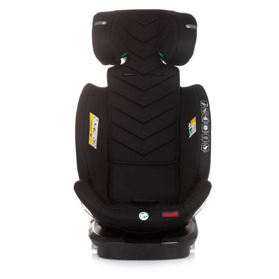 Chipolino Autositz I-Gréisst 40-150 cm ISofix 360 ° Obsidian schwaarz
