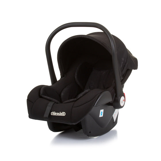 Asiento para automóvil de Chipolino Amore con adaptadores 40-85 CM Group 0+ Obsidian Black
