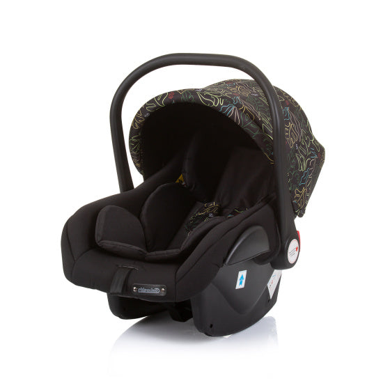 Autosedačka na autosedačky Chipolino Havana s adaptéry 40-85 cm Skupina 0+ Obsidiánské listy černé