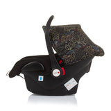 Autosedačka na autosedačky Chipolino Havana s adaptéry 40-85 cm Skupina 0+ Obsidiánské listy černé