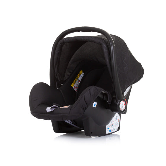 Chipolino Havana Autos Sëtz mat Adapters 40-85 cm Grupp 0+ Ebony