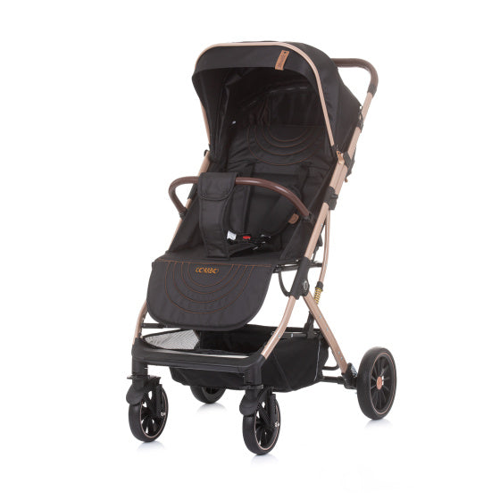 Chipolino combo foldbar buggy med fotomslag ebenholts svart beige