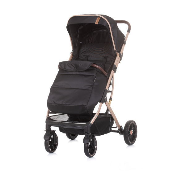 Chipolino combo foldbar buggy med fotomslag ebenholts svart beige