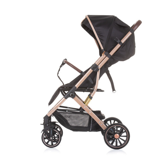 Chipolino combo foldbar buggy med fotomslag ebenholts svart beige