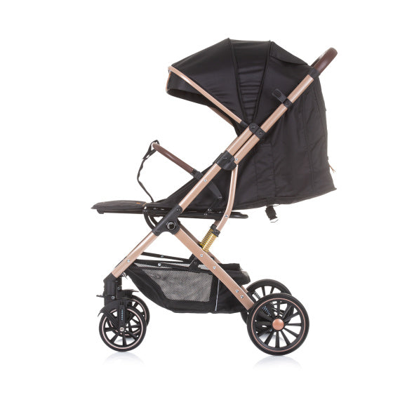 Chipolino combo foldbar buggy med fotomslag ebenholts svart beige