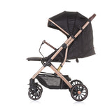 Chipolino combo foldbar buggy med fotomslag ebenholts svart beige