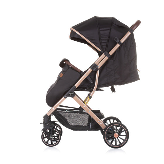 Chipolino combo foldbar buggy med fotomslag ebenholts svart beige