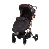Chipolino Combo Foldable Buggy with foot cover Obsidian Gold Black