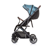 Chipolino Combo Foldable Buggy With Foot Cover Teal Turquoise Black