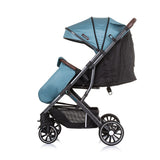 Chipolino Combo Foldable Buggy With Foot Cover Teal Turquoise Black