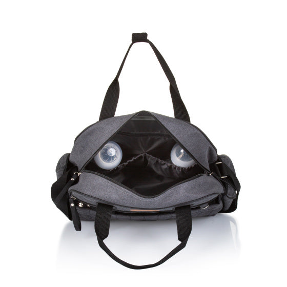 Borsa per pannolini per spalla chipolino con biancheria in granito in versione