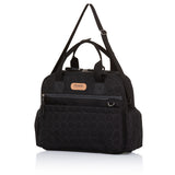Chipolino Shoulder Diaper Bag With Version Mat Obsidian Black