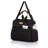 Chipolino Shoulder Diaper Bag With Version Mat Obsidian Black