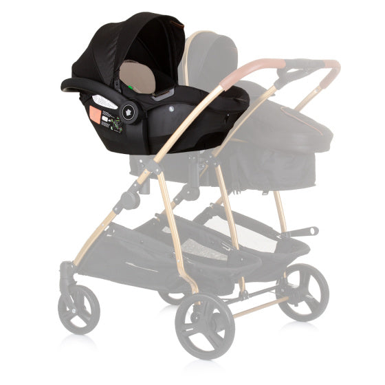 Chipolino Duo Car seat 40-87 cm Group 0+ Obsidian Black Beige