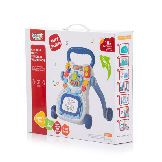 Chipolino Funny Game Walker mit Klavier, Telefon Zeichenbrett Blau