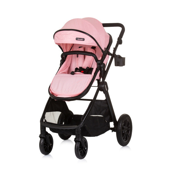 Chipolino Harmonie vu Klappbar 3-an-1 PRAM mat Diaper Bag rosa