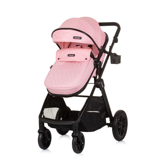Chipolino Harmonie vu Klappbar 3-an-1 PRAM mat Diaper Bag rosa