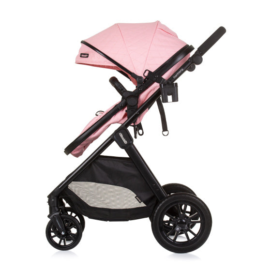 Chipolino Harmonie vu Klappbar 3-an-1 PRAM mat Diaper Bag rosa