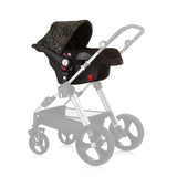 Autosedačka na autosedačky Chipolino Havana s adaptéry 40-85 cm Skupina 0+ Obsidiánské listy černé