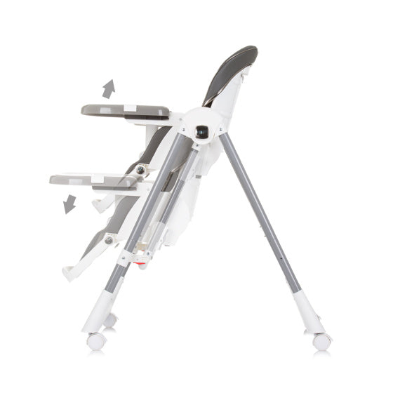 Scema di latte chipolino da 2 in 1 sedia a dondolo sedia Ash grigio bianco