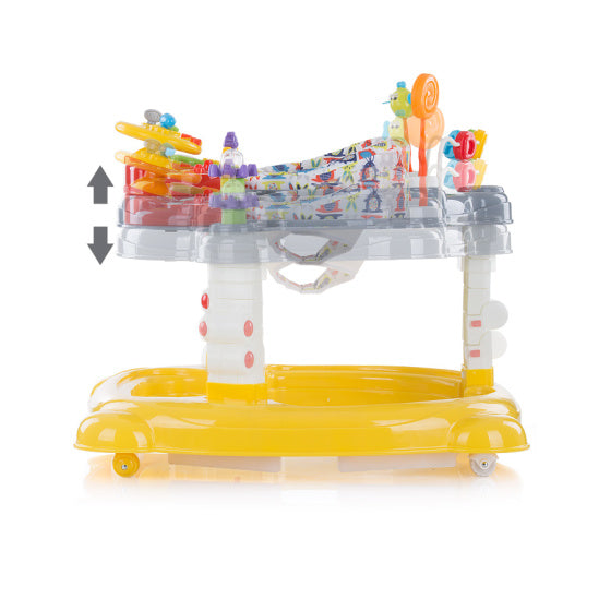 CHIPOLino JOYA Lux 4 in 1 sedia da passeggio a 360 ° 360 ° ROPABILE PIEDING GIALLO
