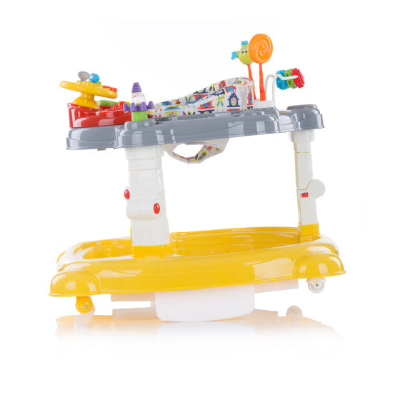 CHIPOLino JOYA Lux 4 in 1 sedia da passeggio a 360 ° 360 ° ROPABILE PIEDING GIALLO