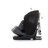 Chipolino car seat i-Size 40-150 cm isofix 360 ° obsidian black gray