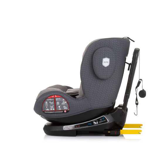 Chipolino peak car seat i-size 40-150 cm isofix 360 ° granite gray