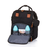 Chipolino Backpack diaper bag with extra lots of storage space Obsidian Black