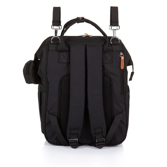 Chipolino Backpack diaper bag with extra lots of storage space Obsidian Black