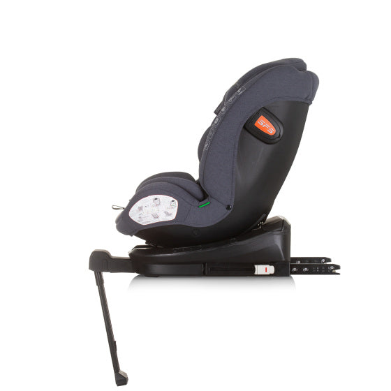 Chipolino Tourino Car Seat I-size 40-150 cm Isofix 360 ° granitt mørk grå