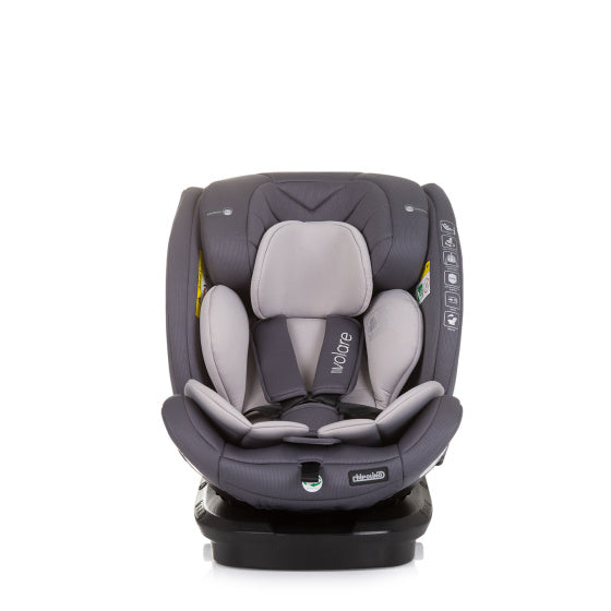 Chipolino car seat i-size 40-150 cm isofix 360° granite gray