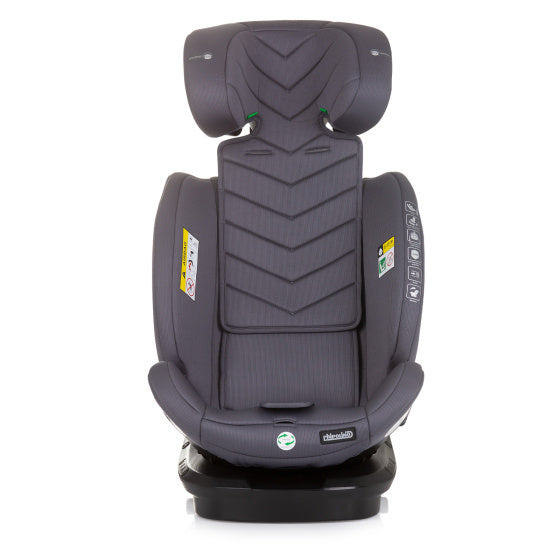Chipolino car seat i-size 40-150 cm isofix 360° granite gray