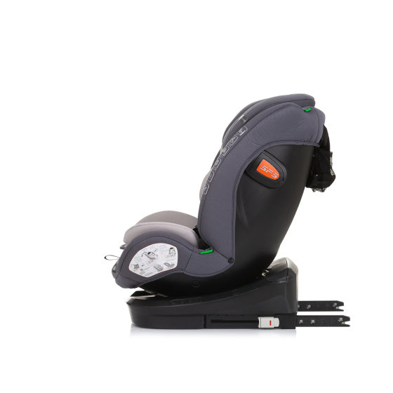 Asiento de automóvil chipolino i-size 40-150 cm isofix 360 ° de granito gris