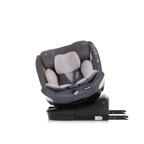 Chipolino car seat i-size 40-150 cm isofix 360° granite gray