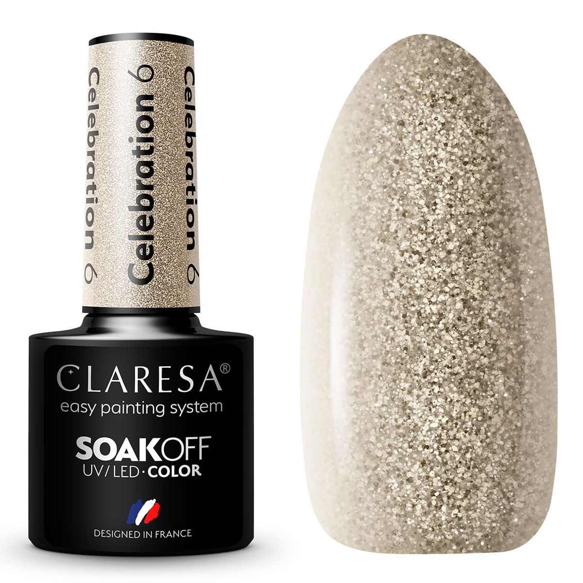 Smalto gel UV LED Claresa 5 ml Celebrazione 6