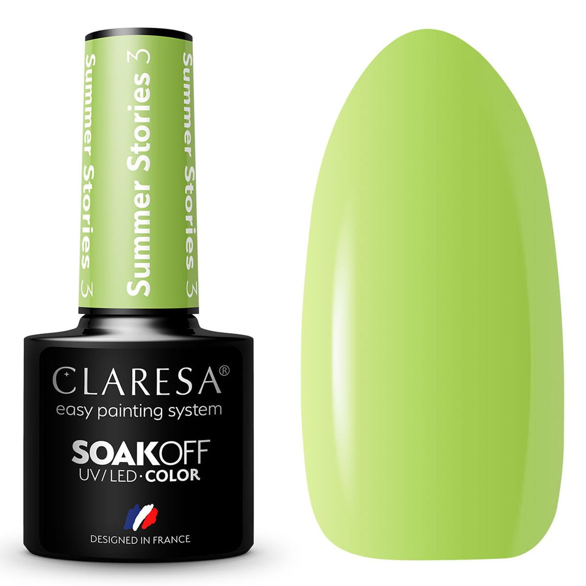Claresa UV LED Glóthach Polainnis 5ml Scéalta Samhraidh 3