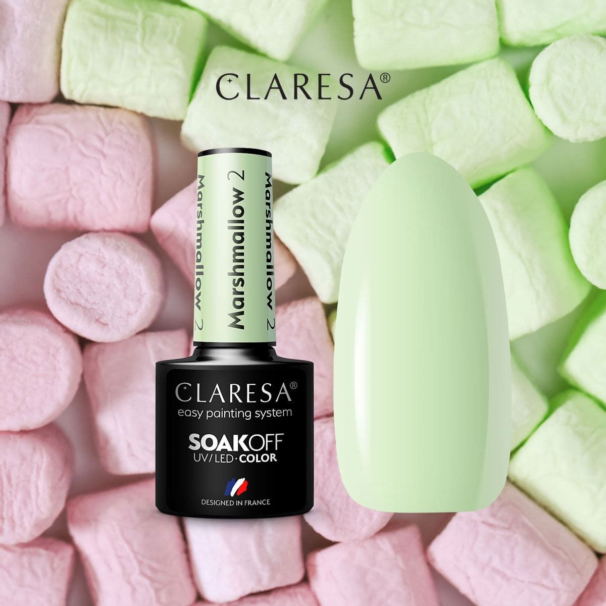 Claresa UV LED gel Polish 5ml Marsh Mallow 2