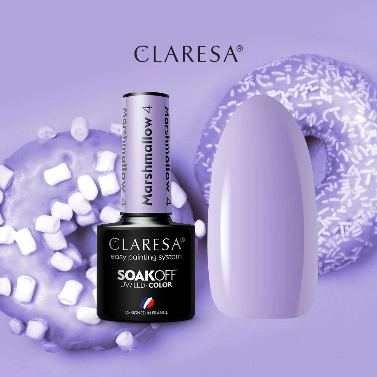Claresa UV LED Gel Polish 5ml Marsh Mallow 4