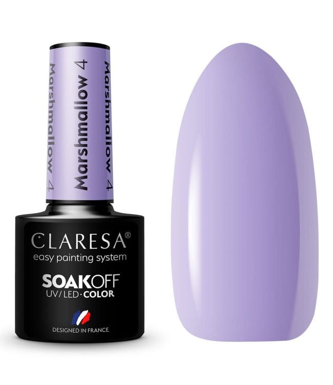Claresa UV lideró a Gelak 5ml Marsh Mallow 4