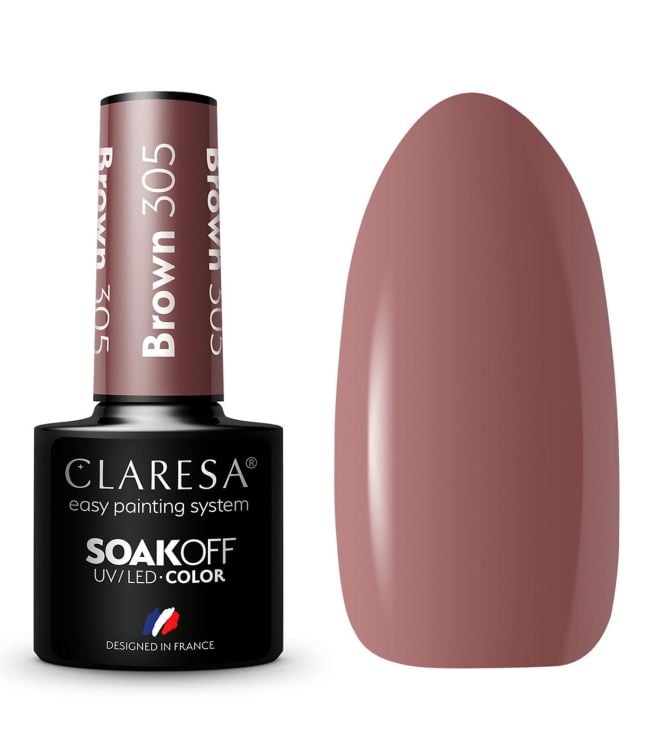 Claresa UV led gelak 5ml marrón 305 look clásico