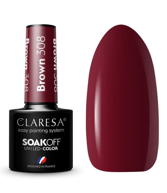 Claresa UV LED Gelak 5ml Brown 308 Bayas completas