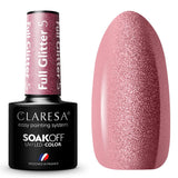 Claresa UV LED Gel Polish 5ml Full Glitter 5 Warm Pink
