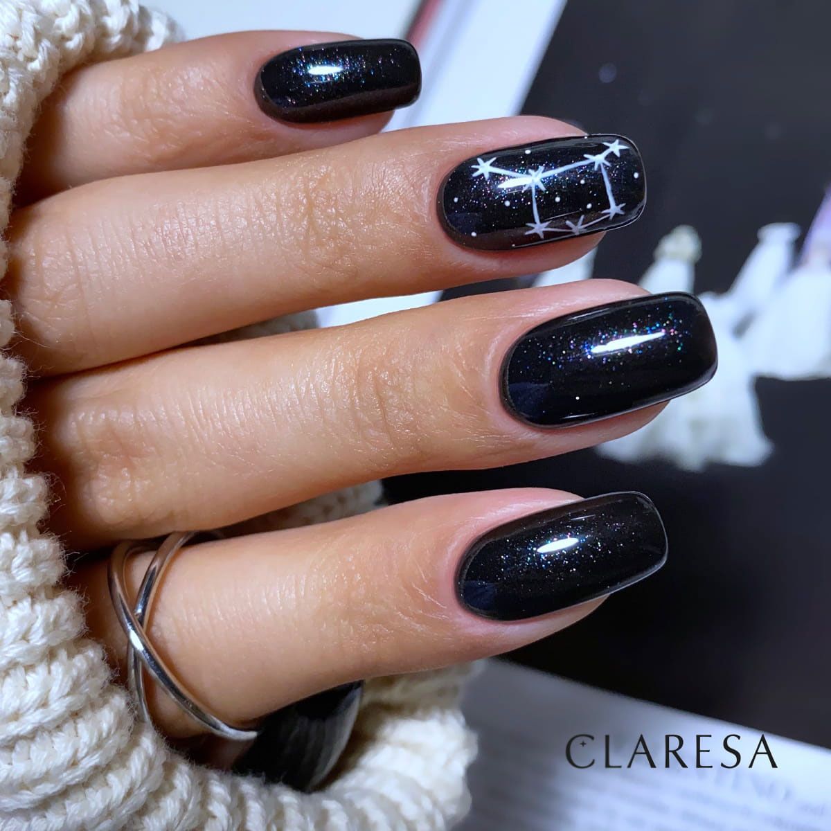 Claresa UV LED Gel Polonês 5ml Galaxy Preto