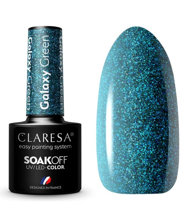 Claresa UV førte Gellak 5ml Galaxy Green