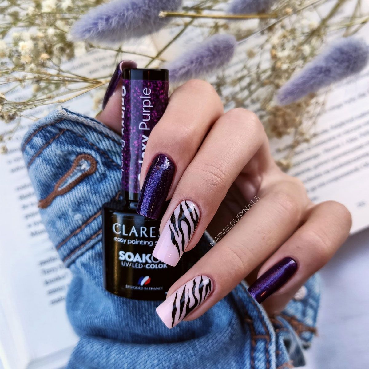 Claresa UV LED Gel Polish 5ml Galaxy Purple