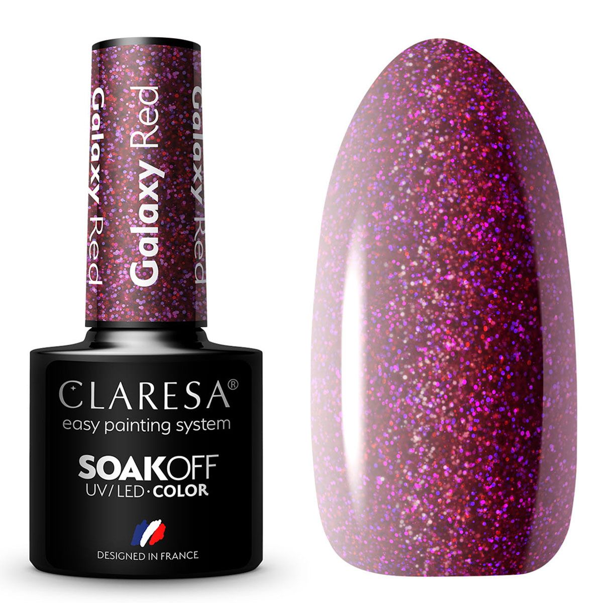 Claresa UV LED gel lak 5ml Galaxy Red