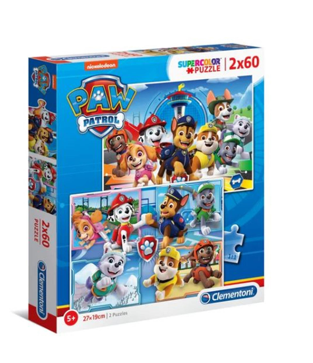 Clementoni puzzle paw patrol, 2x60pcs.