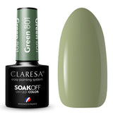 Claresa Vernis gel UV LED 5 ml Vert 801 Forêt tranquille